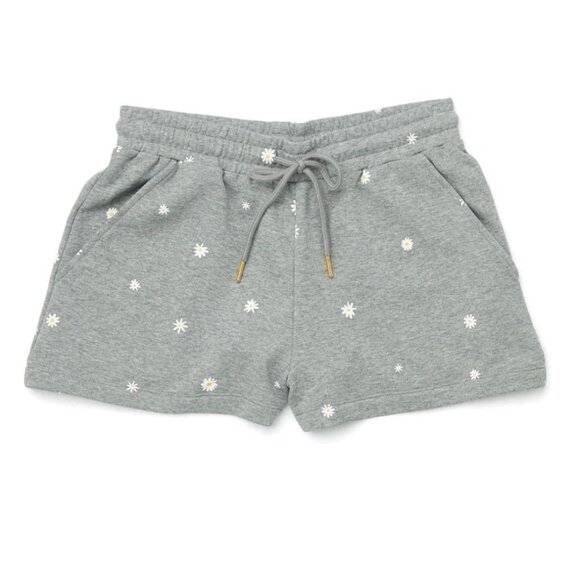 NWOT Ban.do French Terry Summer Camp Shorts in Daisy Print - Picture 4 of 9